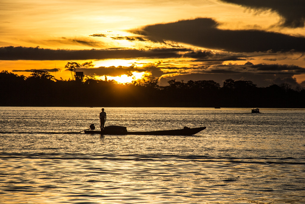 The Yarinacocha lake area near Pucallpa in the Peruvian Amazon